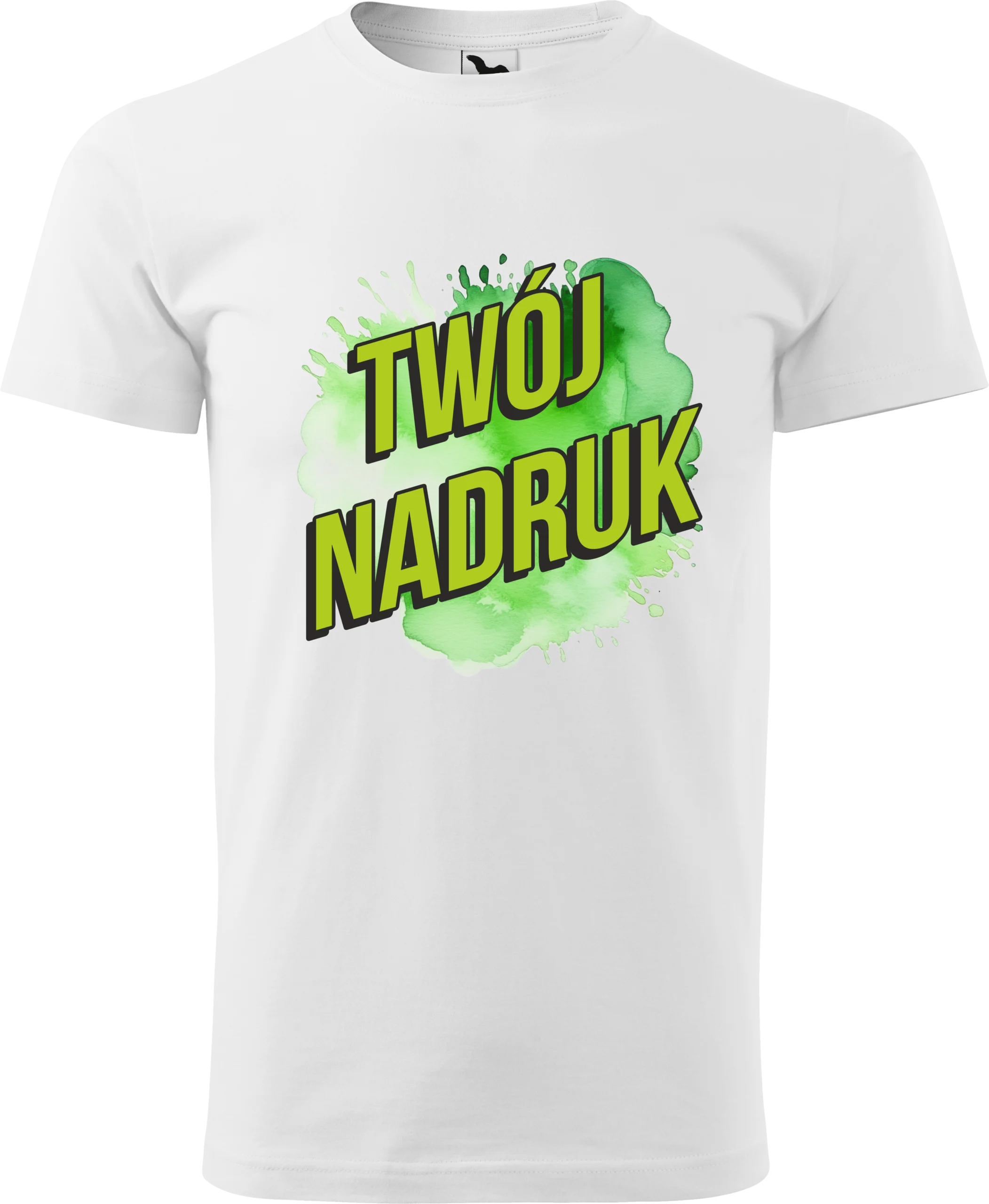 Biała koszulka z nadrukiem