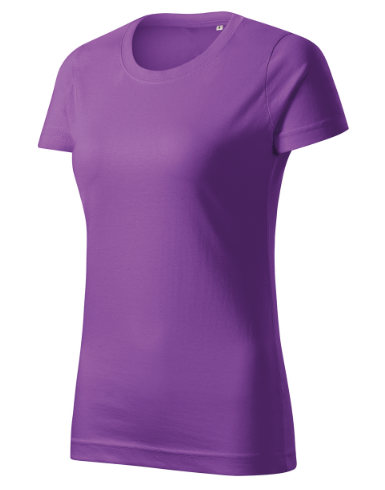 bordowa koszulka damska basic