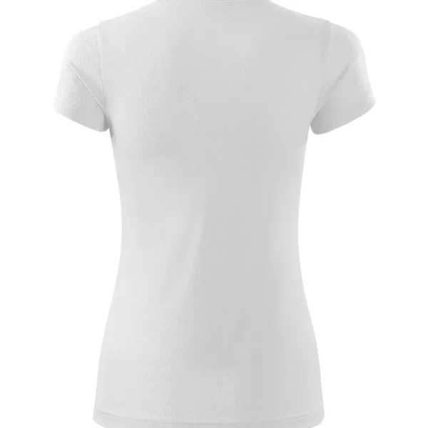 personalizowana koszulka damska sportowa w kolorze białym