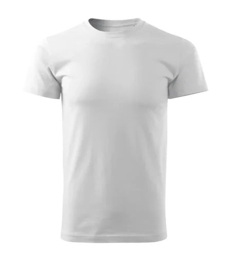 Koszulka MĘSKA BASIC biała widok z przodu