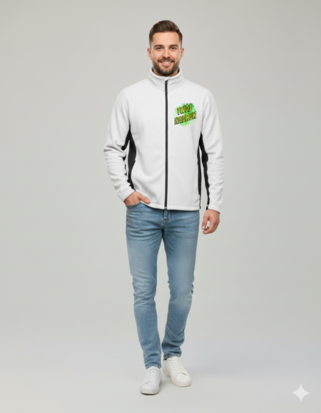 polar meski_przod_model poler firmowy, polar z własnym nadrukiem